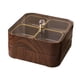 thumbnail image 2 of Bandeja para servir dividida con tapa, contenedor para refrigerios, 8 compartimentos, madera, 2 niveles Con 8 cuencos, 2 of 9