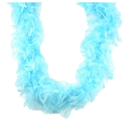 Lt Turquoise Teal Chandelle Feather Boa 72