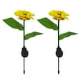 Mchoice Solar Garden Lights Outdoor Sunflower LED Solar Flower Stake Decorative Lights Waterproof Solar Landscape Lighting for Patio Garden Yard Lawn Path - image 1 of 2