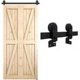 thumbnail image 3 of CCJH 3.5FT Bi-Folding Barn Door Hardware Sliding Track kit Heavy Duty for 2 Doors T Style(No Wood DoorHardwware Only), 3 of 22