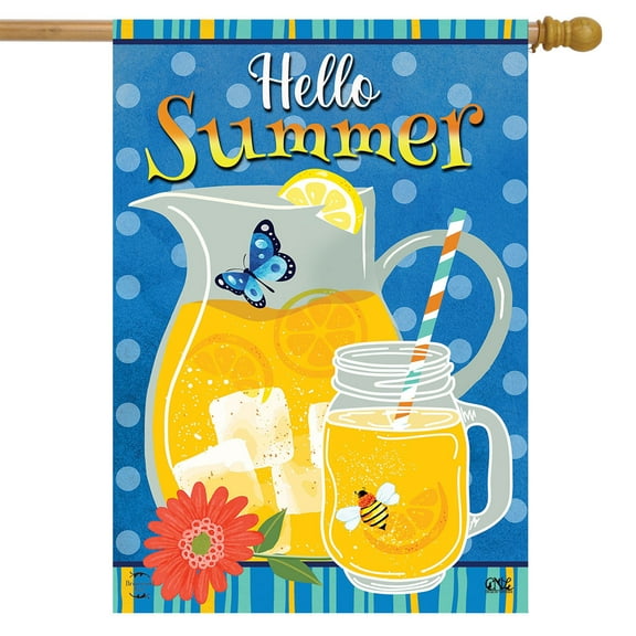 Briarwood Lane Hello Summer Lemonade House Flag