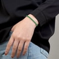 thumbnail image 4 of JeenMata 5.5 TCW Corte Princesa Mayo - Esmeralda - Pulsera de tenis con piedra natal para mujer Diseño de eternidad - Chapado en oro blanco, cumpleaños, aniversario, regalo del día de San Valentín, 4 of 6