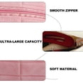 thumbnail image 3 of Bolsa de maquillaje en forma de bloque, bolsa de cosméticos de felpa, bonita bolsa de almacenamiento suave con cremallera para artículos de tocador de viaje, suministros de oficina, cosméticos,, 3 of 5