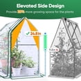 thumbnail image 4 of Quictent 2-Pack Mini Greenhouses Portable Green Houses, Clear Tents Small Greenhouse for Indoor Outdoor Plants 35” x18” x33” Heavy-Duty PVC Cover Tents Waterproof UV-Resistant Hot Houses, 4 of 8
