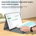 thumbnail image 2 of Funda con teclado JUQITECH para iPad de 9ª, 8ª y 7ª generación 10.2, 2 of 9