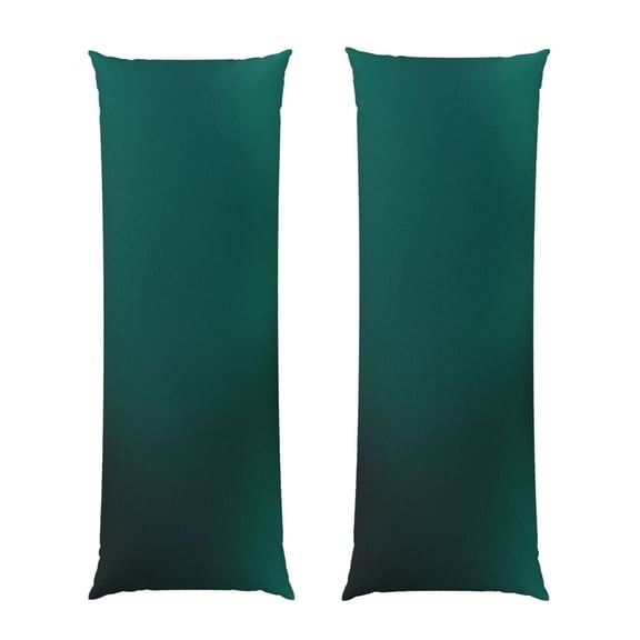 Honeii Dark teal green Print Long Body Pillowcase 20x54 in,Body Pillow Cover with Zipper,Large Body Pillowcase,Soft Bed Decorative