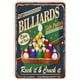 thumbnail image 1 of Billiards Vintage Metal Tin Sign Wall Art Decor Plaque for Home Bar Office Garage Fans Gift 12x8 In, 1 of 5