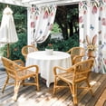 thumbnail image 4 of Outdoor Curtains for Patio Waterproof, Easter Outdoor Privacy Panels Grommet, Spring Flowers Wreath Rabbit Budding Florals Blackout Outside Curtains for Porch/Cabana/Pergola/Gazebo 54"x108", 1 Panel, 4 of 8