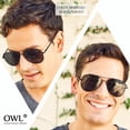 thumbnail image 5 of OWL Polarized Aviator Sunglasses Gold Metal Frame for Men and Women, 5 of 5