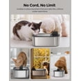thumbnail image 3 of Fuente de agua inalámbrica para perros Chumajor de acero inoxidable de 7,5 L, 3 of 9