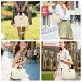 thumbnail image 6 of Large Bible Cover Case for Women with Shoulder Strap,Durable Carrying Case for Church Bible Bag Ideal Christian Gifts for Women,Ivory, 6 of 7