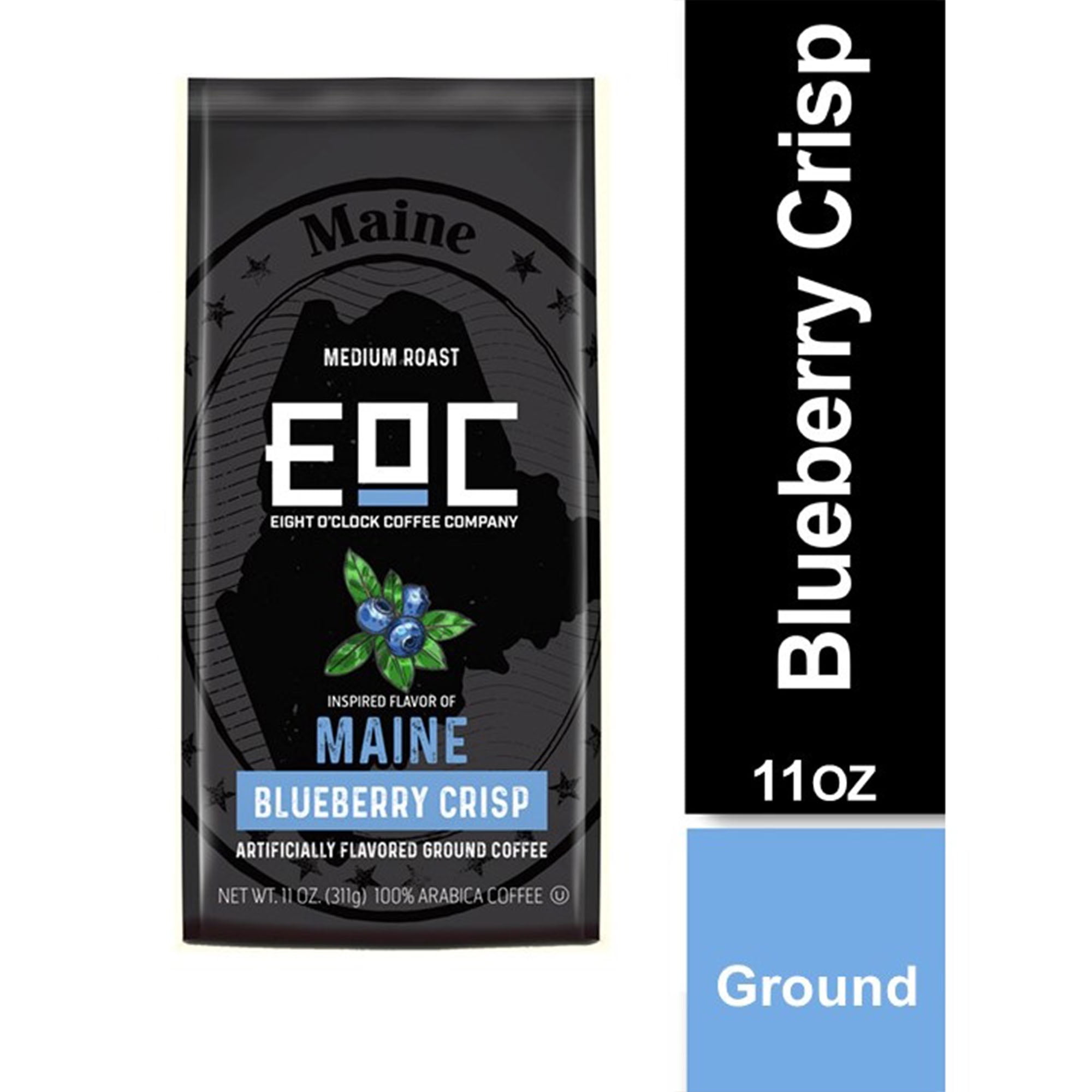 Eight O'Clock Flavors of America Maine Blueberry Crisp Ground Coffee, 11 Oz. Bag