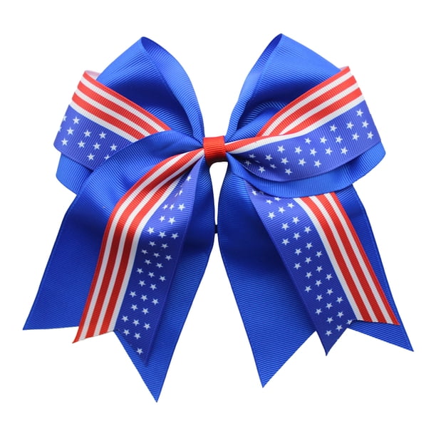 Fiudx Ofertas Relámpago Coleteros Para El Cabello Para El Día De La Independencia, Moda Patriótica, Accesorios Para El Cabello Para Dama Navideña