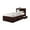 BLACK, variant on Twin-Size Captain Bed with 3-Drawers & Headboard - White