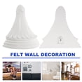 thumbnail image 3 of White Resin Decorative Frame Wall Mounted Display Stand for Home Decor Unique Design 7.87 Inches, 3 of 9