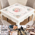 thumbnail image 6 of Blush Pink Watercolor Floral Mahjong Mat 31.5x31.5 Inch | Non-Slip And Noise Reduction Mah Jong Table Mat Cover with Carrying Bag For Mahjong Lovers, Poker, Board Games And Dominoes, 6 of 7