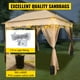 thumbnail image 5 of 987654321 Gazebo Pabellón Exterior 3,3 x 3,3 x 2,95 m Cenador de Patio con Mosquitera Carpa Plegable Tela de Nailon y Marco de Acero Cenador con Techo al Aire Libre Testhrcc VEVOR Picnics Fiesta Barbacoa Vendedores, 5 of 8
