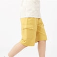thumbnail image 4 of Ruyang Boys Active Jogger Shorts Elastic Waistband Pull on Shorts Summer Quick Dry Basketball Shorts with Pockets 4-11 Years, 4 of 7
