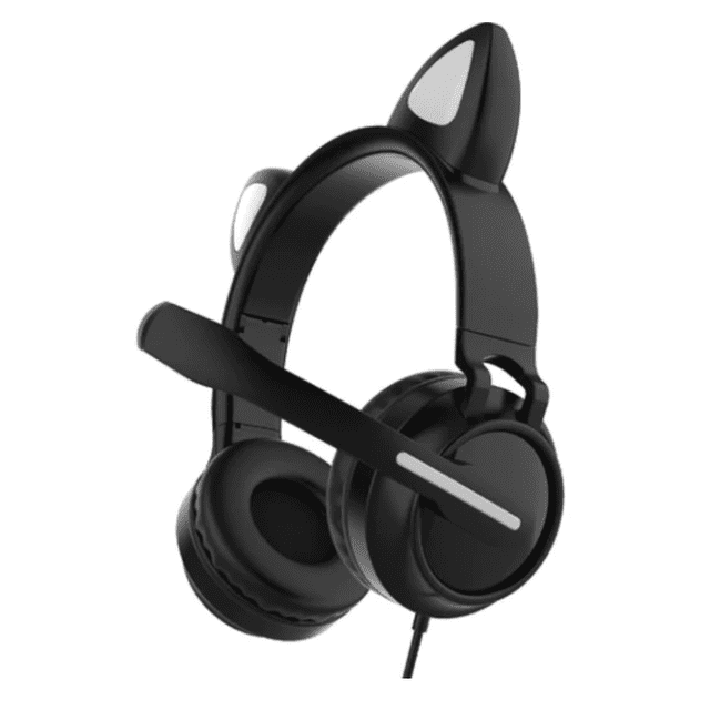 Audífonos Alámbricos Con Orejas De Gato Plegable Gadgets and Fun Plegable alámbrico
