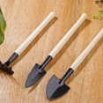thumbnail image 4 of Inteprter Juego de excavación y deshierbe Juego de herramientas de jardín de tres piezas Mango de Cabeza de hierro Pala de mano Jardín y Patio, 4 of 6