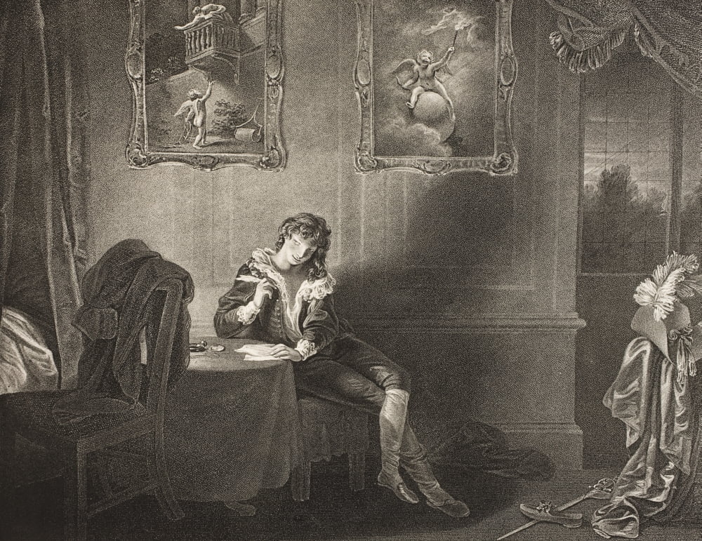 As You Like It Act Ii Scene Vii The Seven Ages Of Man Third Age From The Boydell Shakespeare Gallery Published Late 19Th Century After A Painting By Robert Smirke Canvas Art - Ken Welsh Design Pics (