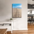 thumbnail image 3 of Footprints in the Sand Poem Canvas, Motivational Quote Wall Art for Relaxing Bedroom and Living Room Decor, 3 of 4