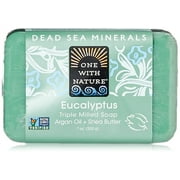 One With Nature Eucalyptus SE33Triple Milled Dead Sea Bar Soap, 7 Ounce - 1 each.