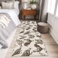 thumbnail image 5 of Farm Chicken Washable Runner Rugs 2'x6', Country Rustic Rooster Hen Vintage Farmhouse Low Pile Throw Entryway Rug Non-Slip Sturdy Edge Binding Carpet for Indoor Bedside Entrance Bedside, 5 of 9