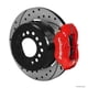 Wilwood Forged Dynalite P/S P-B Kit Drilled-Red New Big Ford 2.50in Offset