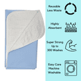 thumbnail image 3 of 2 Pack Bed Pad Washable Incontinence Underpad - Absorbent Waterproof Urinary Protection for Seniors Children 36 x 34 Blue, 3 of 7
