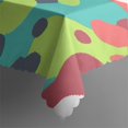 thumbnail image 4 of Rectangular Tablecloth 60x84 Inch – Waterproof Polyester Printed Table Cover, Wrinkle Resistant, Washable for Kitchen & Dining, Colorful Geometry Fluid Print, 4 of 6