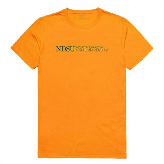 W Republic Apparel 516-140-329-03 University of North Dakota Mens Institutional Tee, Gold - Large