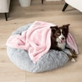 thumbnail image 2 of PetAmi Dog Blanket for Small Dogs Pink, Fluffy Soft Puppy Blanket, Sherpa Fleece Cat Blanket for Kitten Doggie, Calming Pet Blanket Throw for Couch Sofa Bed Washable, Small 24x32, 2 of 7