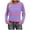 Fall Clothes Purple, variant on Womens Fall Clothes, Long Sleeve Shirts for Women Fashion Loose Fit Crewneck Printed Crewneck T-Shirts Basic Tops
