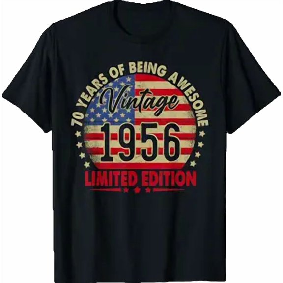 Vintage 1956 Edition 70th Birthday 70 Years Old T-Shirt