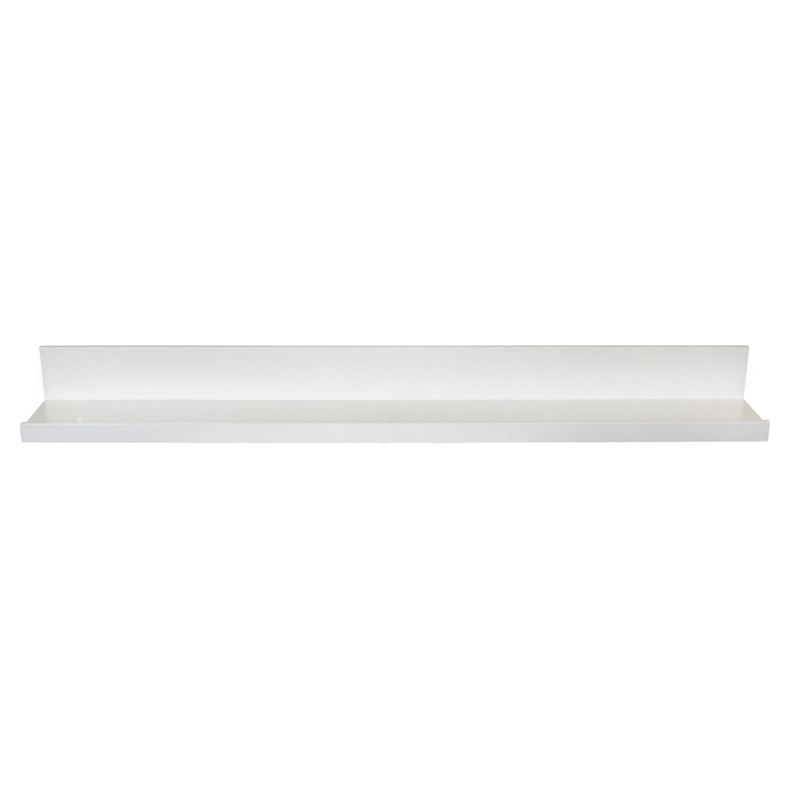 InPlace Shelves Rectangle Wood Modern Wall Mounted Picture Ledge Shelf, One, 35.4Wx4.5Dx3.5H, White
