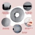 thumbnail image 4 of YSTINNG Inflatable Dog Collar-Soft Protective Cone for Dogs After Surgery,Dog Donut Collar Suitable for Dogs and Cats,Dog Cone Collar to Prevent Pets from Touching Stitches,Wounds and Rashes(Grey,L), 4 of 6