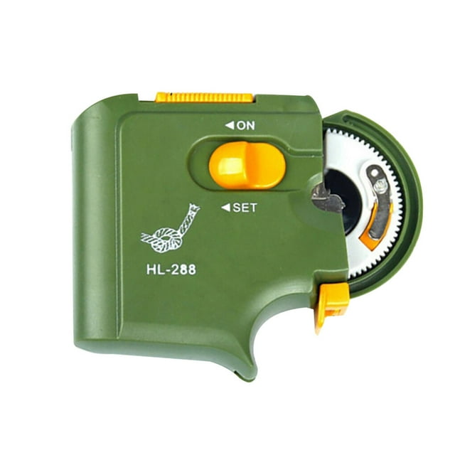 Decodeary Hameçon de Pêche Électrique Portable Automatique Machine à Nouer Rapide, Vert