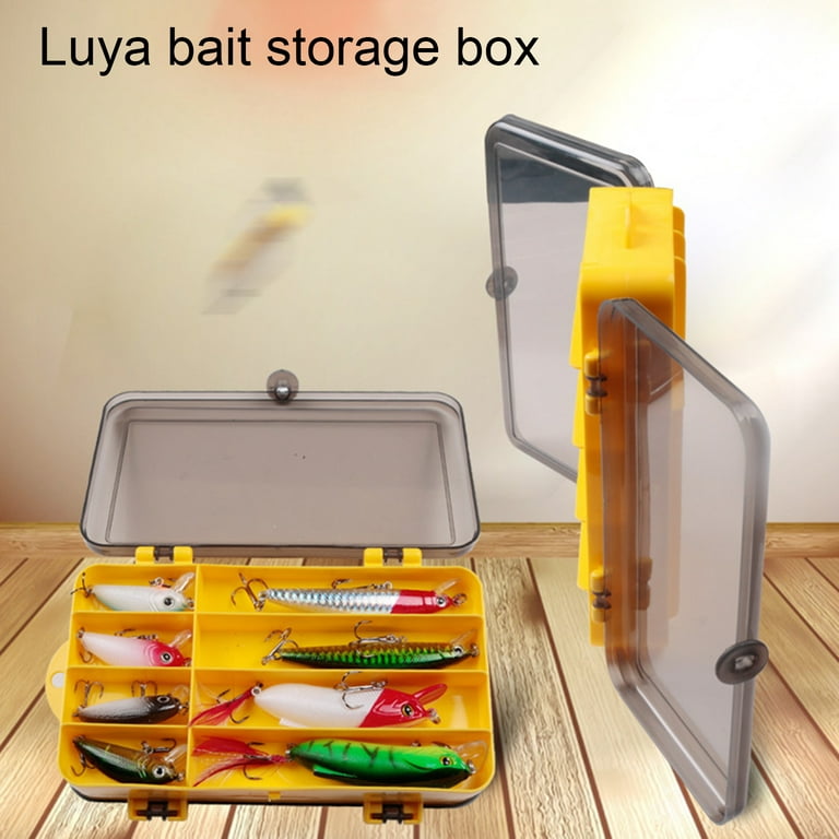 Double Sided Multi Compartments Fishing Tackle Boxes Fishing Lure Box  Organizer, Fishing Bait Tackle Storage Case, Container Box for Jewelry  Beads Earring Hook 