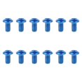 thumbnail image 3 of 12 piezas Bike Disc Happing Ciclismo Nonslip Reparación Ultralight Reparación Tornillos de disco de freno Azul, 3 of 8