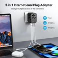thumbnail image 4 of Adaptador de enchufe de viaje MOMAX universal tipo C/G/A/I con USB, 4 of 8
