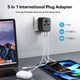 thumbnail image 4 of Adaptador de enchufe de viaje MOMAX universal tipo C/G/A/I con USB, 4 of 8