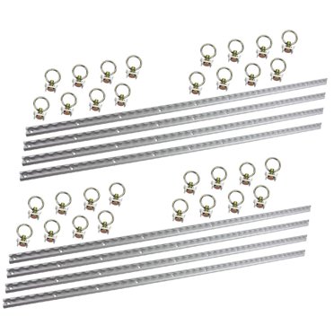 8 Pk Sliding Winch Track – 6ft Steel C Track For Flatbed Trailer & Cargo Tie Down, Mytee Products