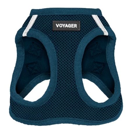 Voyager Step-in Air Dog Harness - All Weather Mesh Step in Vest Harness for Small and Medium Dogs and Cats by Best Pet Supplies - Harness (Blue)  L (Chest: 18-20.5 )