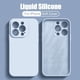 thumbnail image 2 of Funda de silicona líquida con borde cuadrado Original para iPhone, 15, 14, 13, 12, 11 Pro Max, Xs, XR, 7 Plus, 15Pro, protección de lente con logotipo, 2 of 5
