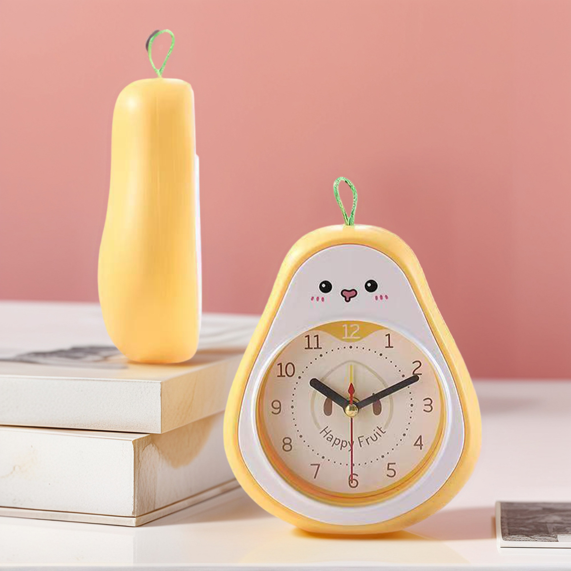 Unique Bargains Colorful Alarm Clock Yellow 4.5"L x 2.2"W x 5.3"H