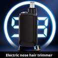 thumbnail image 3 of Type C Rechargeable Nose Hair Trimmer for Men & Women, Portable Stainless Steel Ear & Facial Hair Remover, Painless USB Electric Personal Grooming Tool with Rounded Tip Design, Black, 3 of 8