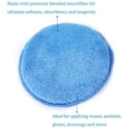thumbnail image 4 of Microfiber Wax Applicator, Ultra-Soft Microfiber Wax Applicator Pads with Finger Pocket Wax Applicator for Cars Wax Applicator Foam Sponge (Blue, Pack of 10), 4 of 7