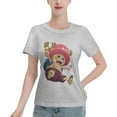 thumbnail image 1 of T-Shirt Basique à Manches Courtes pour Femmes une Pièce Chopper, 1 of 6