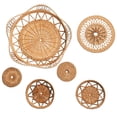 thumbnail image 1 of Adornos colgantes de ratán para el hogar de estilo europeo, adornos artesanales de ratán rural, conjunto combinado de ratán, juego de seis piezas, 1 of 8